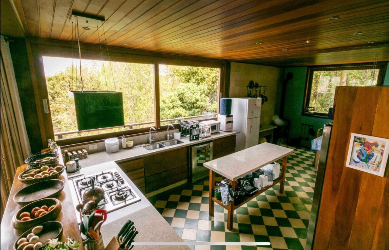 Casa De Vidro Com Vista Mantiqueira - Com Cafe E Staff Villa Campos do Jordao Luaran gambar